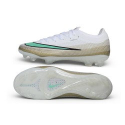 Nike Mercurial Vapor 17 Elite FG Bianco Verde luminescente Mtlc Oro