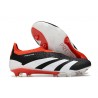 Adidas Predator Elite Senza Lacci FG Nero Core Bianco Rosso Solare