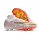 Nike Air Zoom Mercurial Superfly IX Elite FG Bianco Oro Argento