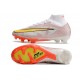 Nike Air Zoom Mercurial Superfly IX Elite FG Bianco Oro Argento