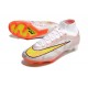 Nike Air Zoom Mercurial Superfly IX Elite FG Bianco Oro Argento