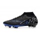 Nike Air Zoom Mercurial Superfly IX Elite FG Nero Cromo Hyper Royal