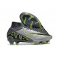 Nike Air Zoom Mercurial Superfly IX Elite FG Grigio Nero Verde