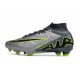 Nike Air Zoom Mercurial Superfly IX Elite FG Grigio Nero Verde