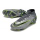 Nike Air Zoom Mercurial Superfly IX Elite FG Grigio Nero Verde