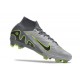 Nike Air Zoom Mercurial Superfly IX Elite FG Grigio Nero Verde