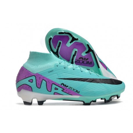 Nike Air Zoom Mercurial Superfly IX Elite FG Turchese Hyper Fucsia Dream Nero Bianco