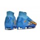 Nike Zoom Mercurial Superfly 9 Elite FG X Mbappe Blu Baltico Bianco