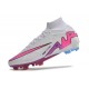 Nike Zoom Mercurial Superfly 9 Elite FG Bianco Rosa Blu