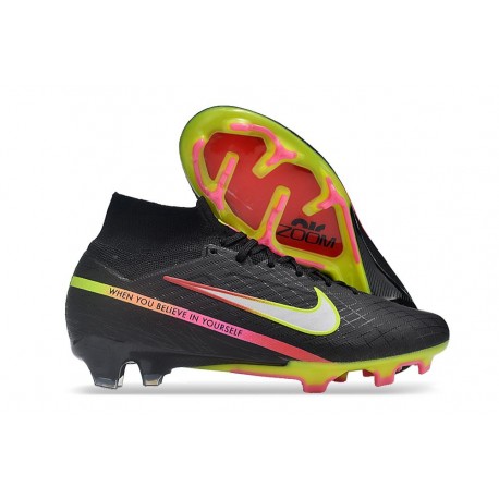 Nike Zoom Mercurial Superfly 9 Elite FG MR Nero Metallico