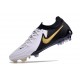 Scarpe Nike Phantom GX 2 Elite FG Bianco Nero Oro Metallizzato